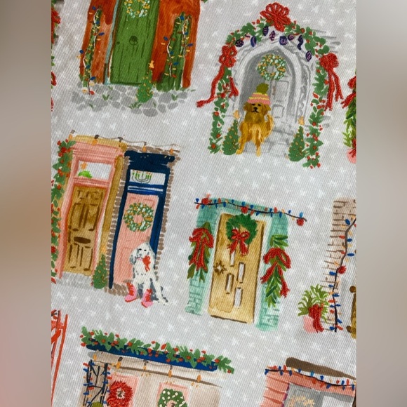 NWT Anthropologie Dogs Around the World Christmas Dish Towel - Picture 4 of 5